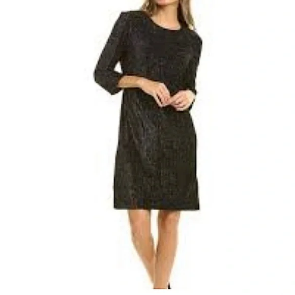 julia jordan metallic dress Donna Ricco Sequin Shift Dress